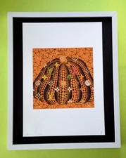DEATH NYC Hand Signed LARGE Print Framed 16x20in COA PUMPKIN YAYOI KUSAMA LV #6