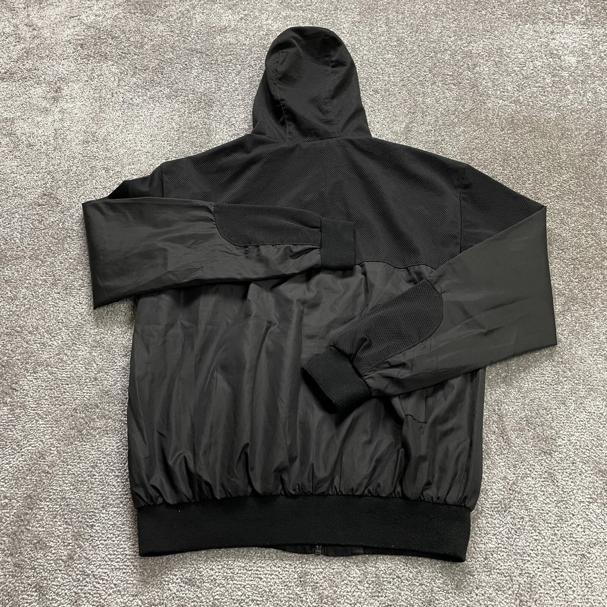 CSG Champs Sports Gear Jacket Mens Medium Black Windbreaker