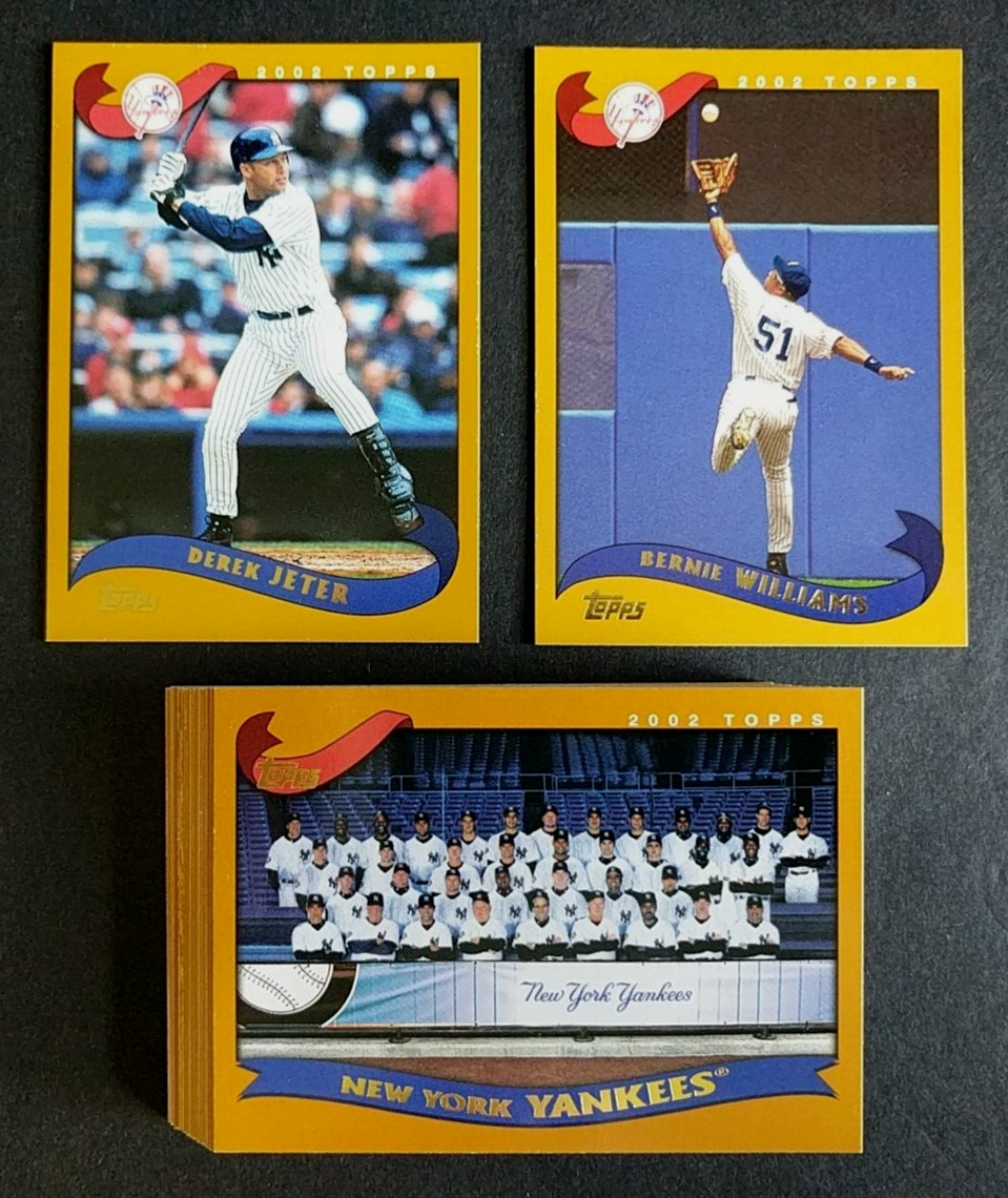 2002 Topps NEW YORK YANKEES Team Set 31 Cards