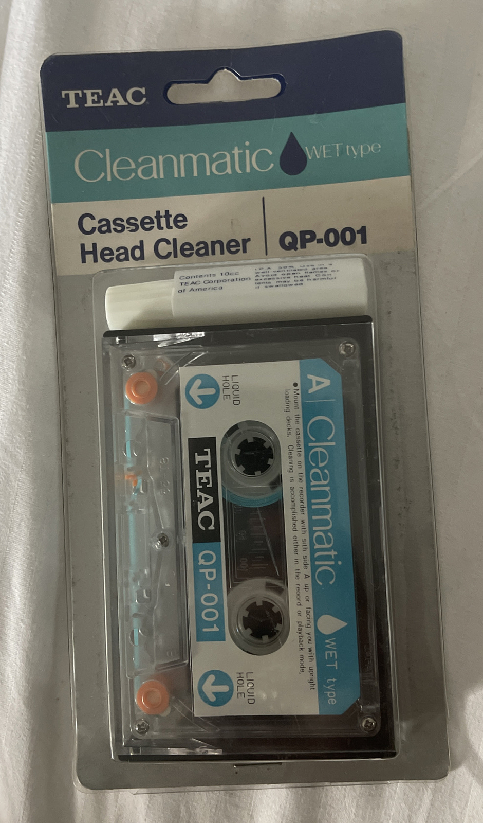 TEAC Cleanmatic Cassette Tape Head Cleaner QP001 NOS Vintage New Rare