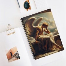 Spiral Notebook - Ruled Line, Fallen Angel