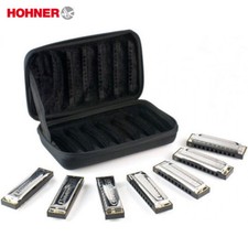 Hohner Bluesband Harmonica Set of 7 Harp Keys with Case Blues Band 1501/7