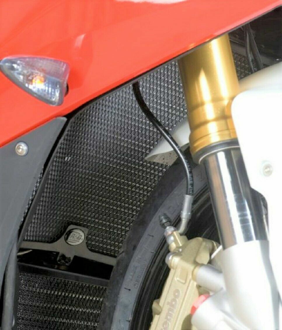 R&G RACING BLACK RADIATOR GUARD COVER  FOR BMW S1000R (2017)
