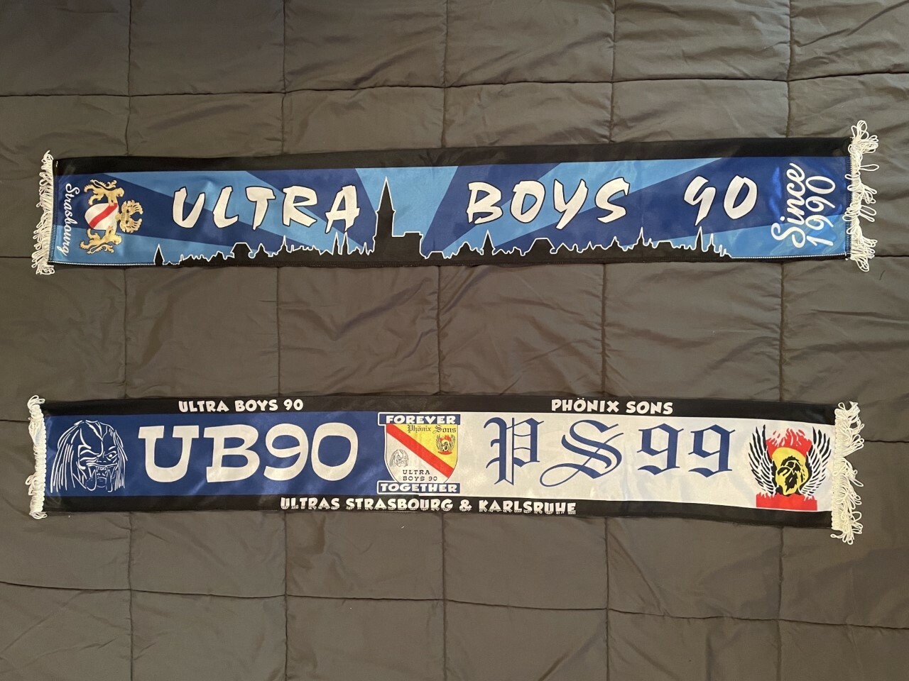 Écharpe Ultras Marseille virage sud 40eme anniversaire en satin - Accessoires & Bagagerie