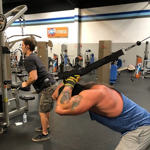 Corda per tricipiti fitness, corda multiuso antiscivolo per bicipiti e tricipiti - Foto 3 di 10