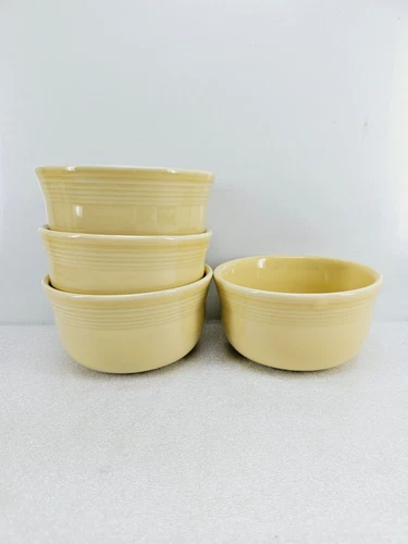 set 4 GUSTO BOWLS ivory HOMER LAUGHLIN FIESTA WARE 28 OZ. NEW