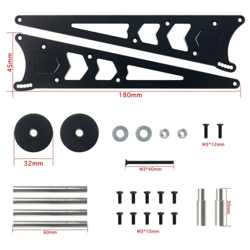 Rueda trasera de coche de radiocontrol Head-up Wheelie Bar para 1/10 Traxxas Bandit 2x2 piezas de corte - Imagen 3 de 10