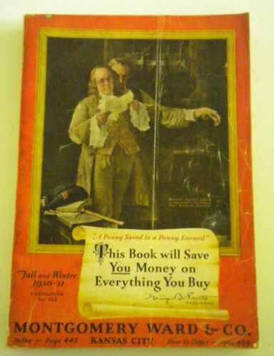 1930-1931 MONTGOMERY WARD - FALL & WINTER CATALOG - COMPLETE - 725 PAGES - WOW! - Picture 1 of 18