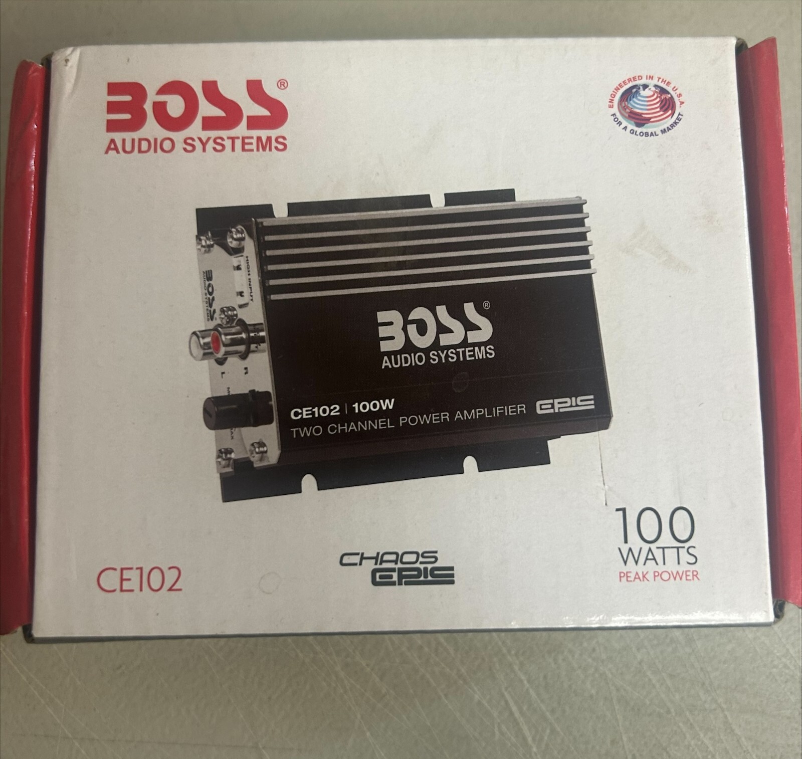 BOSS Audio Systems CE102 2 Channel Car Amplifier 100 Watts, Full Range, Class Inox Wind