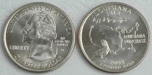 2002-P 50 State Quarters Louisiana — photo from the most recent tracked eBay sale