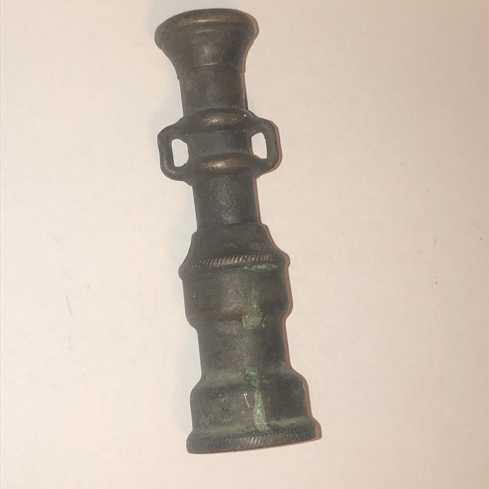 VINTAGE BRASS HOSE NOZZLE,GARDEN HOSE,FIRE HOSE STYLE,HARDWARE,ANTIQUE