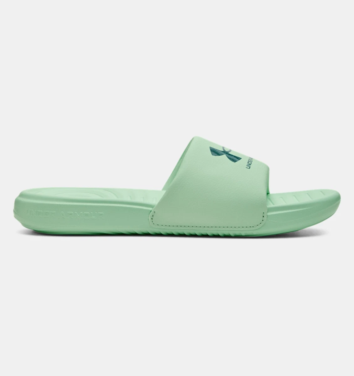 Green under armour best sale slides