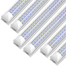 60W 120W T8 LED Tube Lights 4 FT 8FT LED Shop Light Ceiling Fixture 5000K~6500K