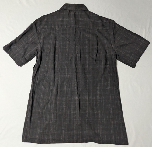 Campia Sport Hawaiian Bowling Shirt Black Palm Tree Rayon - Men Small NEW - Picture 10 of 12