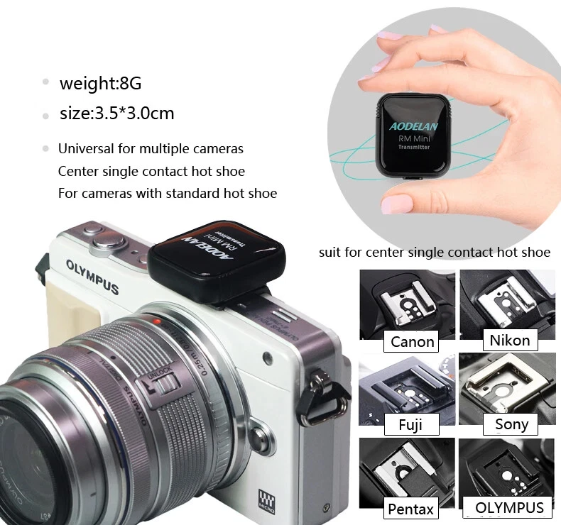 Wireless Flash Trigger 2.4G Remote Control Studio Light Receiver Transmitter Set - Image 4 of 4