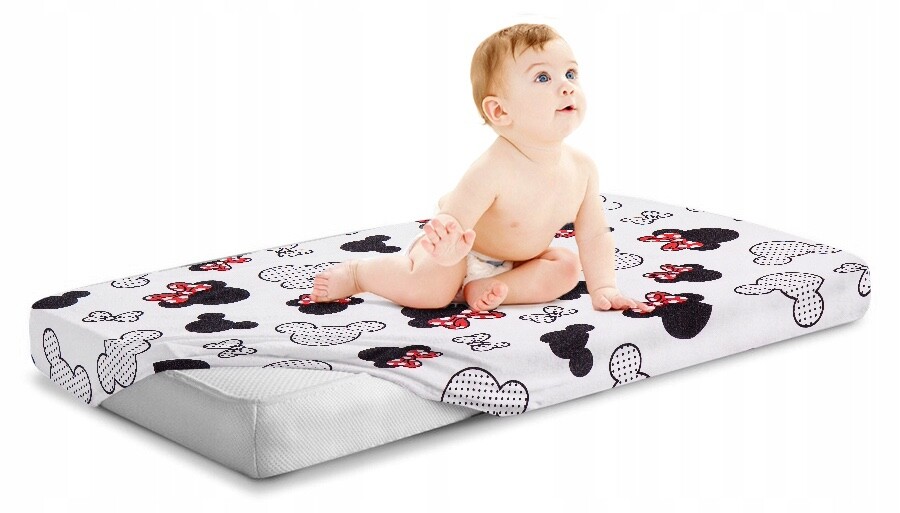 Lenzuolo con angoli 120x60 cm 100% cotone per culla topolino foto 3