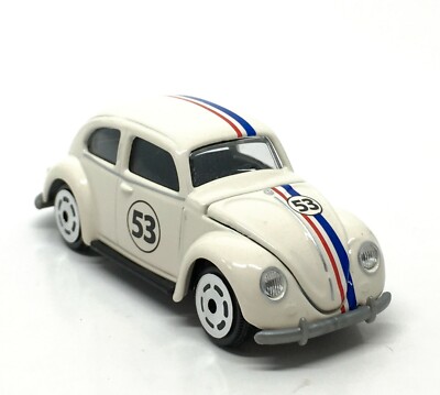 Majorette Volkswagen Beetle Vintage no.53 Herbie White 1/64 (3