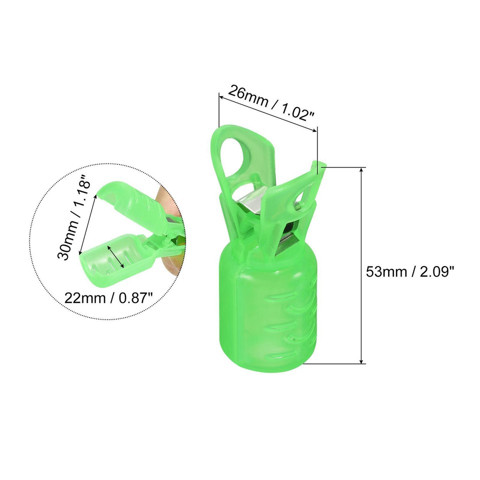 PATIKIL 50pcs Squid Jig Hook Protector Covers - Clear Plastic Hook Bonnets For Tackle Box - View #7