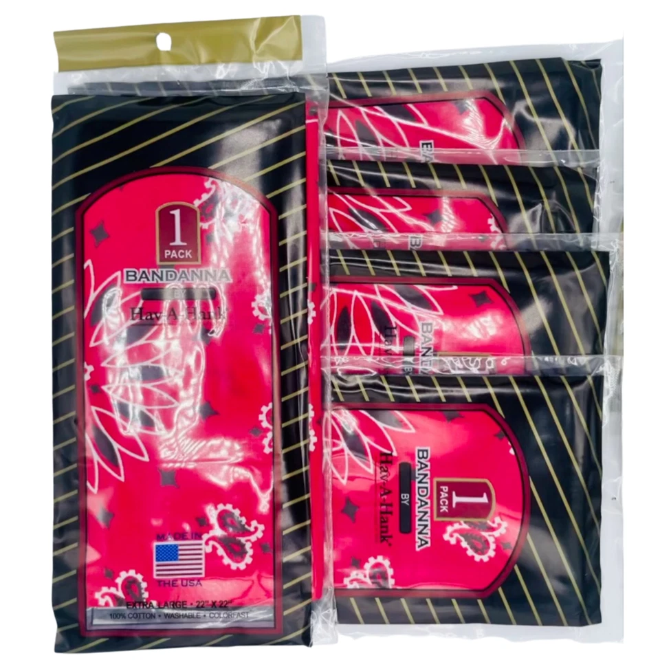 Bandana de cachemira Hav-A-Hank 100 % algodón/hecha en EE. UU. 22" entrenadores del ejército (paquete de 5) Foto 4 de 4