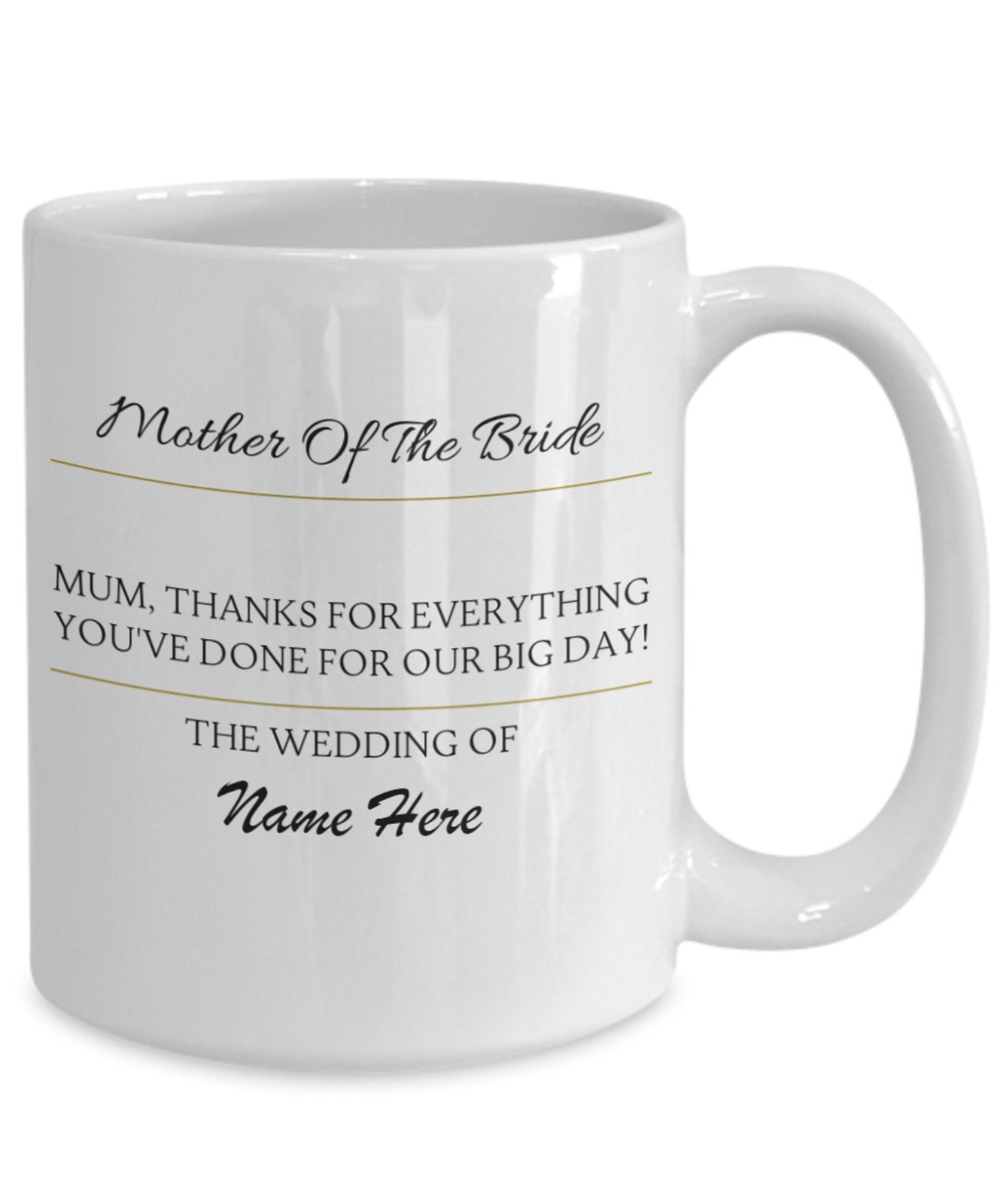Mom Gifts Coffee Mug Mum Thanks For Everything Personalized Wedding Gift Idea 11
