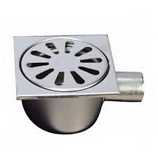 Bodenablauf Edelstahl (304) 100 x 100 mm Ablauf Siphon Duschrinne Duschablauf