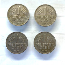 4 x 1 Mark 1950 - D F G J - Kursm&uuml;nzen Bundesrepublik Deutschland - J385