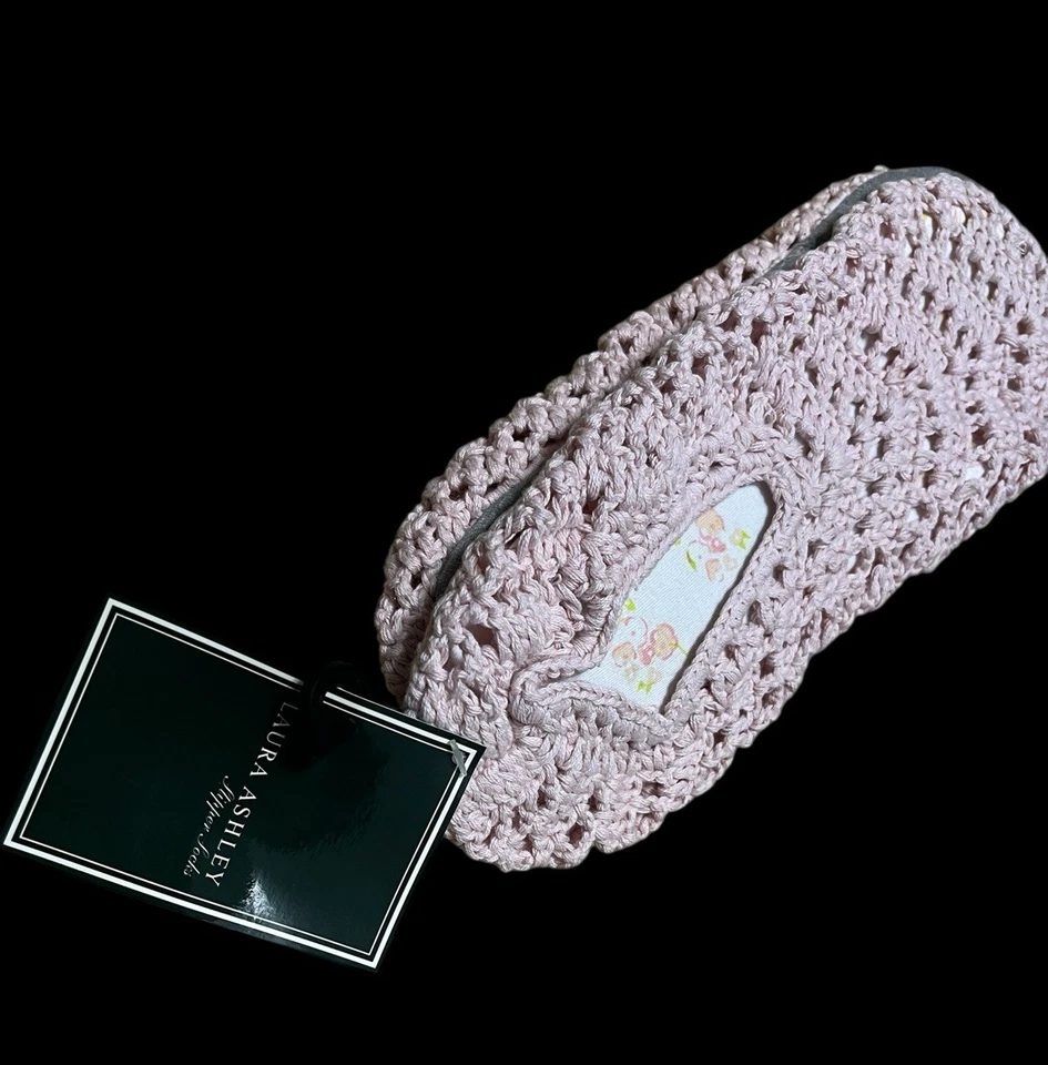 Calcetines Laura Ashley Mujer Crochet Zapatilla Footies Rosa MEDIANO Foto 2 de 4