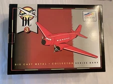 Liberty Classics by Spec Cast DC-3 Airplane #45000 Die-Cast Metal Bank New