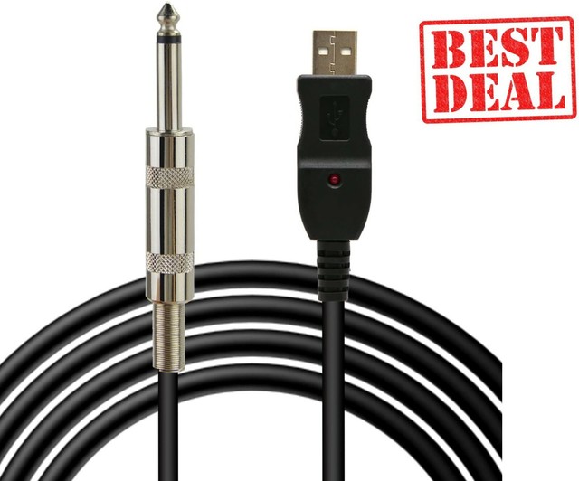 Rocksmith Real Tone Cable For Guitar And Bass PS3 PS4 PC XBOX 360 ONE