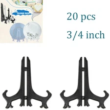 20X 3/4 inch Display Stand Easel Plate Holder Picture Photo Art Plastic Foldable