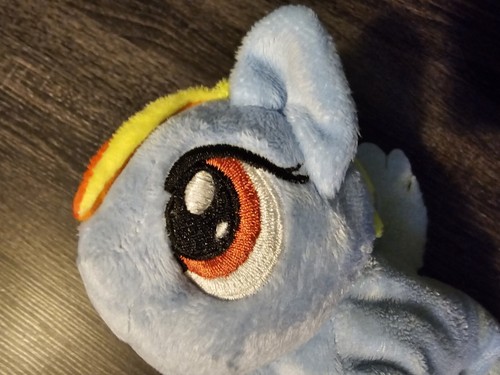 My Little Pony Rainbow Dash Plush Purse Bag 2015 Hasbro Zipper Pouch Coin Straps - Picture 6 of 7