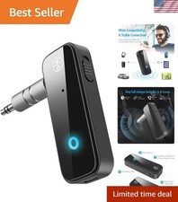 Aux Bluetooth 5.3 Adapter for Car, 2 in 1 Wireless Bluetooth Transmitter and ...