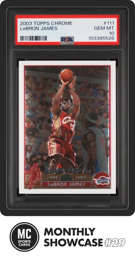 LEBRON JAMES PSA 10 2003-04 TOPPS CHROME #111 ROOKIE CARD RC CAVALIERS GEM MINT