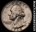1964-D Silver Washington Quarter-Scarce Better Date No Reserve #i2666