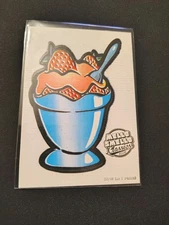 Vtg Mello Smello Classics Scratch And Sniff Sticker Strawberry Ice Cream 2016