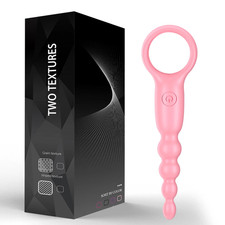 Anal Vibrator for Women Vibrating Anal Beads Butt Plug Prostate Massage Soft Sil