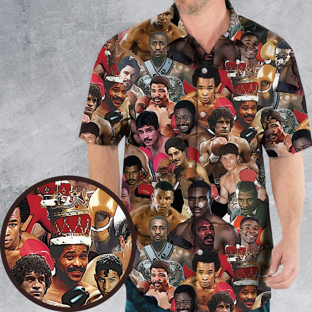 Fight Night Fit Boxing Legends Hawaiian Shirt