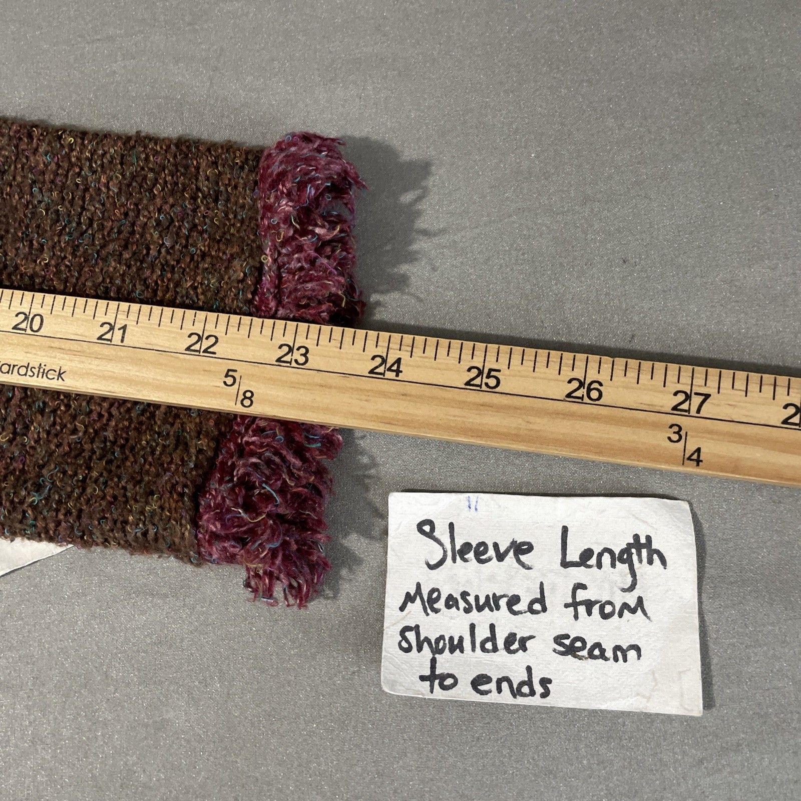 Patchwork Cardigan Size Medium Colorblock Fringed… - image 10