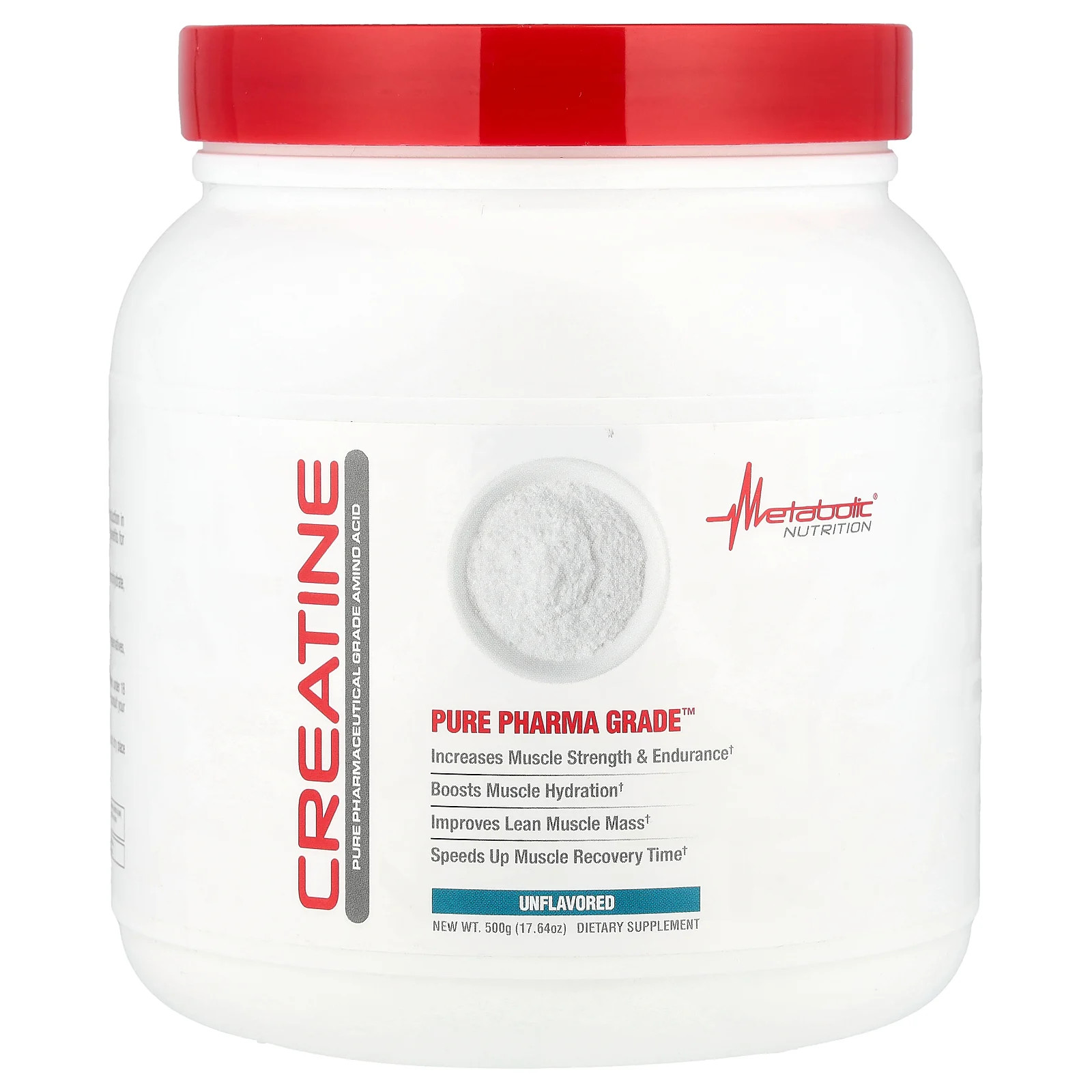 Креатин без вкуса, 17,64 унции (500 г)