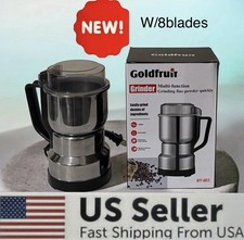 Electric Coffee Bean Grinder Nut Seed Grind Spice Crusher Mill Blender W/Handle