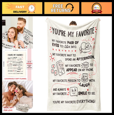 Romantic Love You Blanket for Girlfriend Boyfriend - Perfect Anniversary & Valen