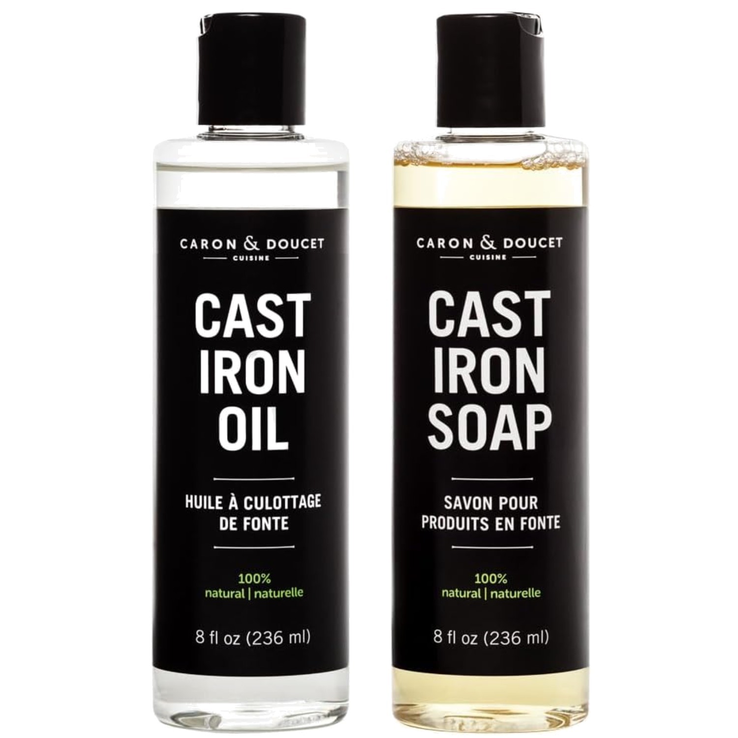 Cast Iron Cleaning Set: Oil &Amp; Soap Combo