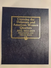 Whitman Album Crossing The Delaware & American Women Quarters P&D 2021-2025 Set