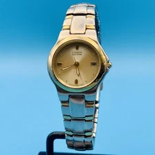 CITIZEN ECO-DRIVE E011-K16784 CK Women’s Wristwatch Solar Power St Steel Working