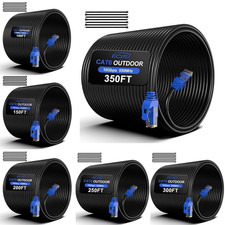 Cat6 Outdoor Ethernet Cable In-Ground Heavy Duty Direct Burial 24AWG CC...