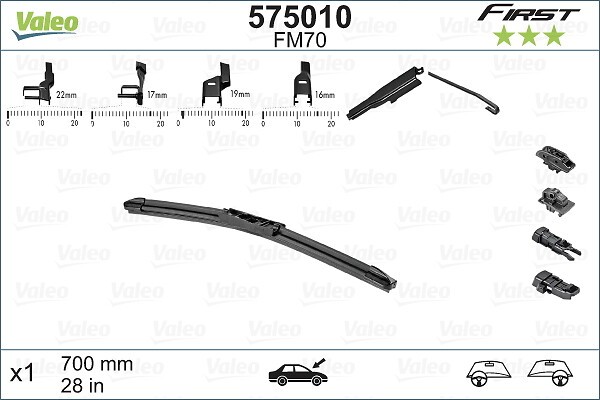 Fits VALEO 575010 FIRST FB MULTICONNECTION FM70 700MM  ⭐UK Stock⭐