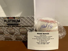 Tristar Platinum Wade Boggs Autograph Baseball 2025 Edition