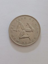 1975...Isle Of Man...10 New Pence coin...Queen Elizabeth ll