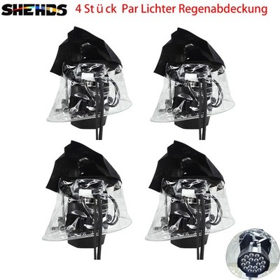 SHEHDS 4 Stück Par Light Clear Regenschutz für den Außenbereich wasserdicht