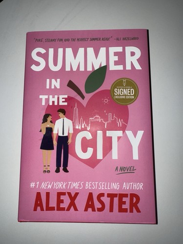 Summer in the City Alex Aster SIGNED B&N EXCLUSIVE ED 1st/1st HC DJ 2025 Sprayed
